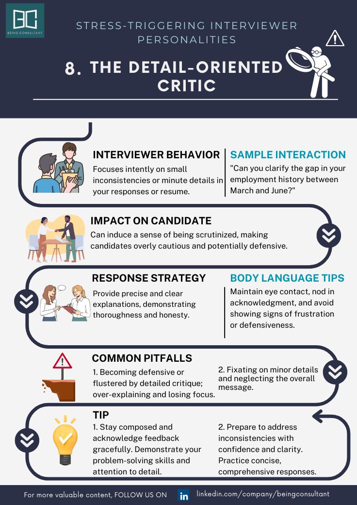 Stress Triggering Interviewer Personalities: Navigating the Detail-Oriented Critic